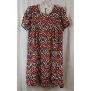 Everly High-Low Didgy Dot Chevron Dress M DR3329